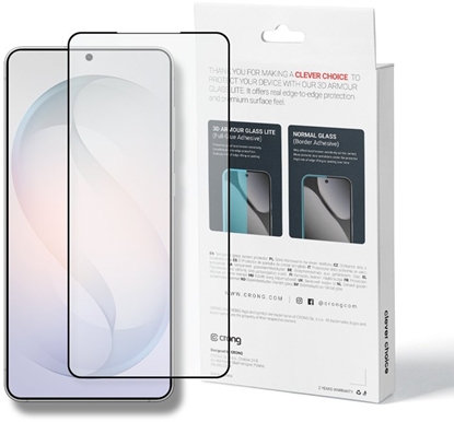 Attēls no Crong 3D Armour Glass Lite - Hartowane szko Full Glue do Samsung Galaxy S26+