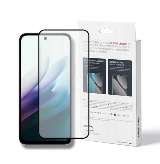 Picture of Crong 3D Armour Glass Lite - Hartowane szko Full Glue do Xiaomi Redmi 15 5G