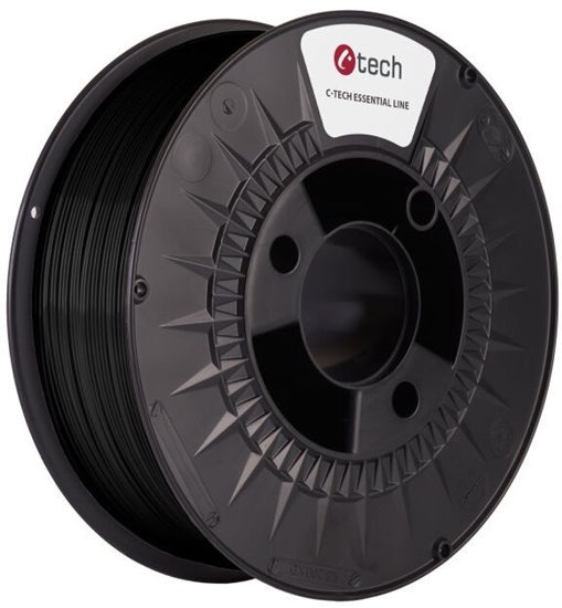 Изображение C-TECH Tisková struna (filament) ESSENTIAL LINE, PETG, erná, 1,75mm, 1kg
