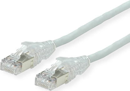 Attēls no Dätwyler DÄTWYLER Patchkabel Kat.6A (Class EA) S/FTP, CU 7702 flex LSOH, AMP v2, gekreuzt, grau, 15 m
