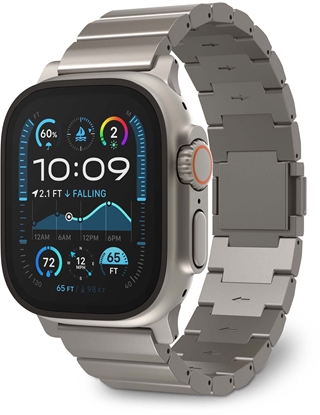 Attēls no Decoded Titanium Strap for Apple Watch Ultra 1&2 Titanium Natural