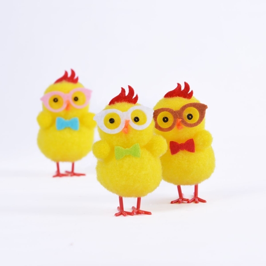 Picture of Dekoracja witeczna Arpex Wesoe kurczaki w okularach (YX5945) (ARPE1856) - 5907667295945