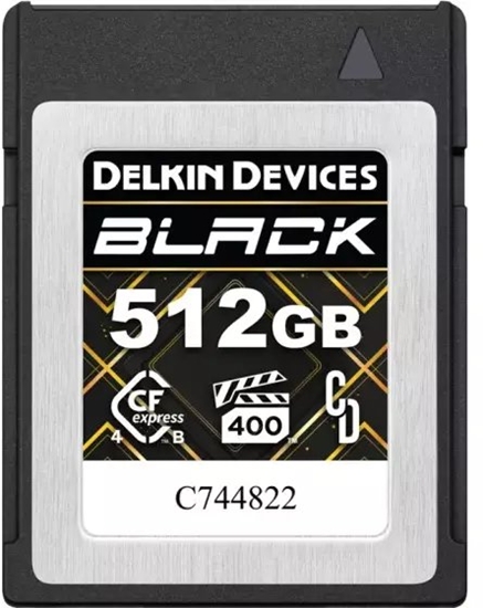 Picture of Delkin CFexpress 4.0 BLACK | Type B | R3600/W3200 (VPG400) 512GB