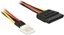 Attēls no Delock Power Cable SATA 15 pin receptacle > 4 pin floppy male 15 cm
