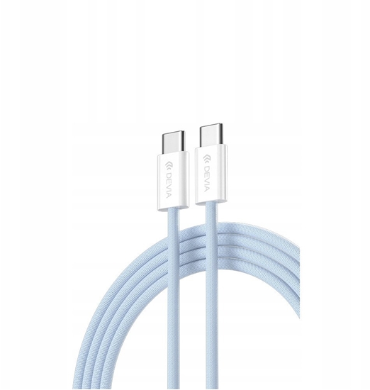 Picture of Devia kabel Smart EC325 PD USB-C - USB-C 1,0 m 60W 3A niebieski