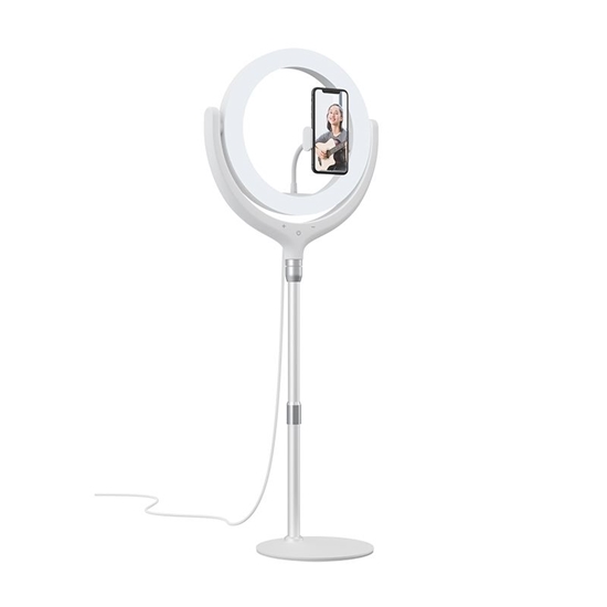 Picture of Devia Phone stand holder with LED lamp 40cm White