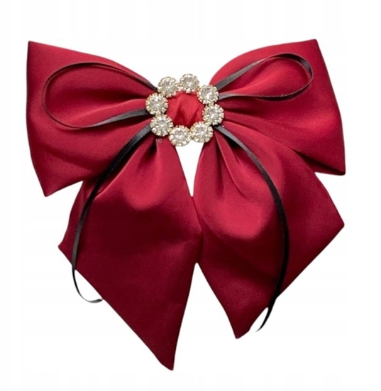 Picture of ECARLA_Spinka do wosów z diamencikami Bordowa XL SP441BOR