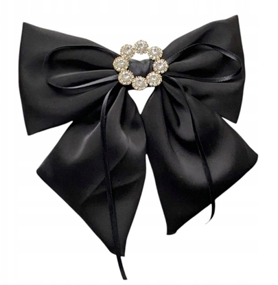 Изображение ECARLA_Spinka do wosów z diamencikami Czarna XL SP441CZ