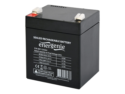 Attēls no EnerGenie | Rechargeable battery 12 V 5 AH for UPS | BAT-12V5AH