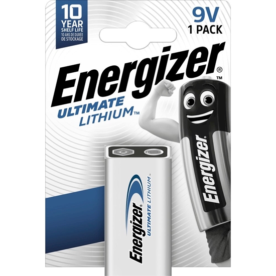 Picture of Energizer L522 Lithium battery 9V / 800mAh (6FR6,1222, U9VL)