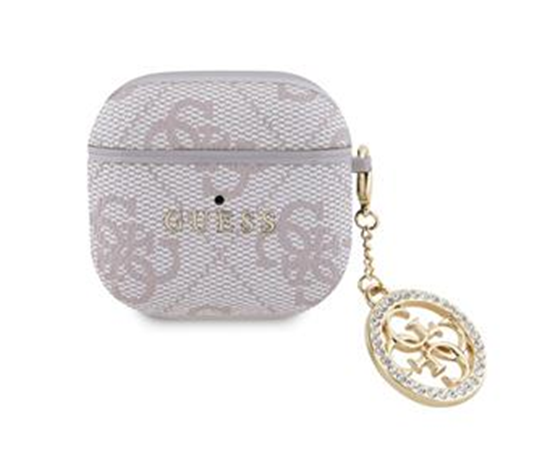 Picture of Guess 4G Script PC/PU Charm Case for Apple AirPods 4