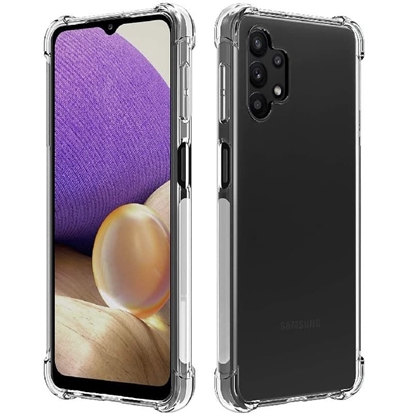 Picture of Evelatus Samsung Galaxy A32 Military Shockproof Silicone Case TPU Transparent