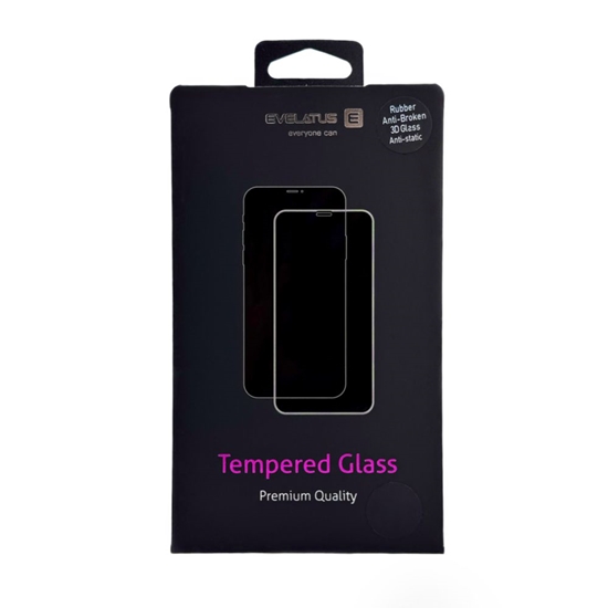 Изображение Evelatus Samsung Galaxy A37 / A57 Corning Gorilla Glass Anti-Static 3D Full Cover 10X Stronger Black