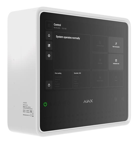 Изображение FIRE ALARM PANEL FIRE HUB/EN54 WHITE 125732 AJAX