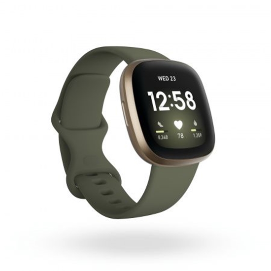 Picture of Fitbit Versa 3 Smart watch Soft Gold Aluminum Olive