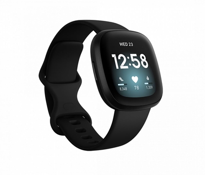 Picture of Fitbit Versa 3, Black Aluminum Black
