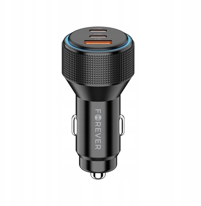 Picture of Forever adowarka samochodowa PD QC CC-07-66ACC 1x USB-A 2x USB-C 66W czarna