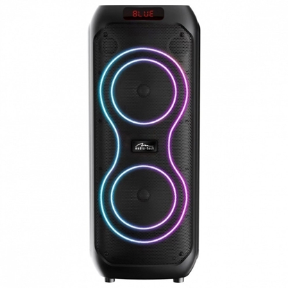 Изображение Głośnik bluetooth power audio MAX MT3185 Bluetooth 5.3+EDR/TWS/MP3/MicroSD/USB/AUX/Radio FM/Karaoke/USB-C/RMS 120W/ PMPO 1400W