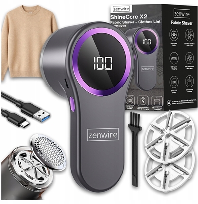 Picture of Golarka Maszynka do Ubra Swetrów Elektryczna Akumulatorowa Sieciowa USB-C