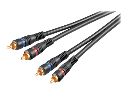 Attēls no Goobay | Stereo RCA cable 2x RCA, double shielded | 50032