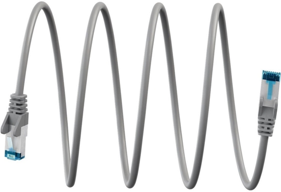 Изображение Goobay Kabel krosowy, Cat 6a, S/FTP (PiMF), szary, 5 m (79345)