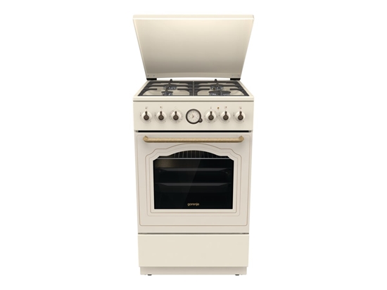 Изображение Gorenje Cooker | GKS5B70CLI | Hob type Gas | Oven type Electric | Sandy | Width 50 cm | Depth 59.4 cm | 70 L