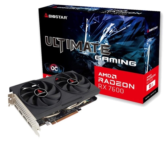 Изображение Graphics Card|BIOSTAR|AMD|Radeon RX 7600|2318 MHz|8 GB|GDDR6|128 bit|PCI Express 4.0|Active|VA76S6RM81