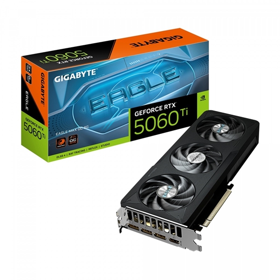 Picture of Graphics Card|GIGABYTE|NVIDIA|GeForce RTX 5060 Ti|2617 MHz|8 GB|GDDR7|128 bit|PCI Express 5.0|Active|GV-N506TEAGLEMAXOC-8GD