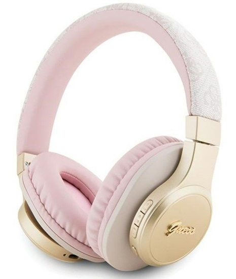 Изображение Guess PU Leather 4G Script Logo BT5.3 Stereo Headphone Pink