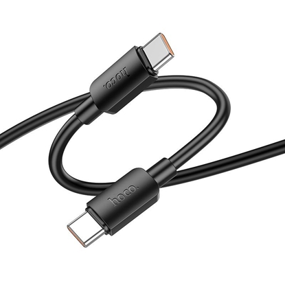 Picture of Hoco Cable USB C to USB C Hoco PD 6A 100W 1 m X96 black