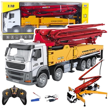 Picture of HUINA Ciarówka Budowlana Betoniarka Z Pomp Metalowa 1:18 EDUKAMP