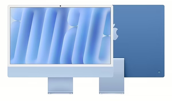 Изображение iMac 24 cale: M4 10/10, 16GB, 512GB SSD - Niebieski