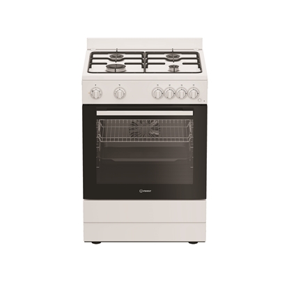 Attēls no INDESIT Cooker | I6G5KCW | Hob type Gas | Oven type Electric | White | Width 60 cm | Grilling | Depth 60 cm | 72 L