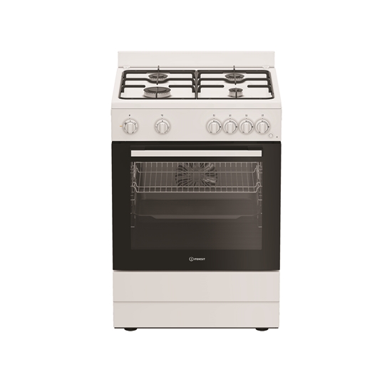Picture of INDESIT Cooker | I6G5KCW | Hob type Gas | Oven type Electric | White | Width 60 cm | Grilling | Depth 60 cm | 72 L