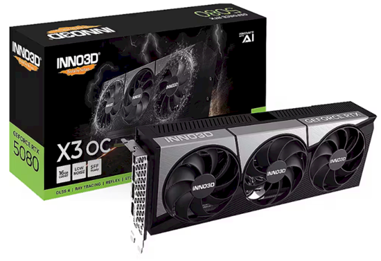 Picture of Inno3D Nvidia GeForce RTX 5080 X3 OS Videocard 16GB GDDR7