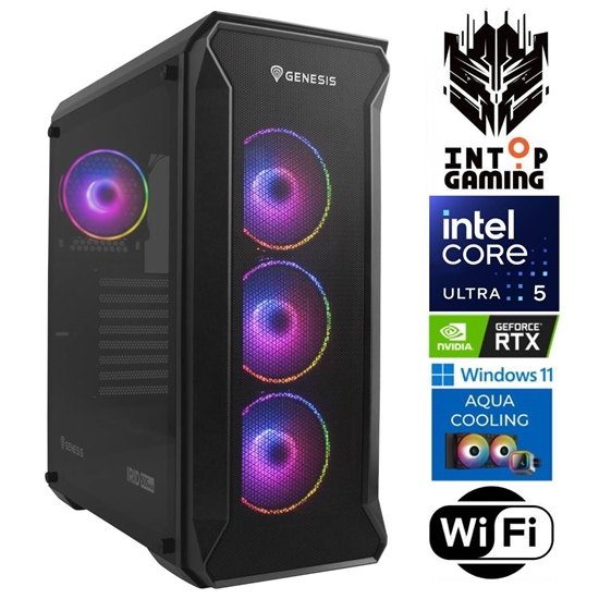Изображение INTOP AQUA Ultra 5 245KF 16GB DDR5 500SSD M.2 NVME RTX5070 12GB WiFi WIN11Pro