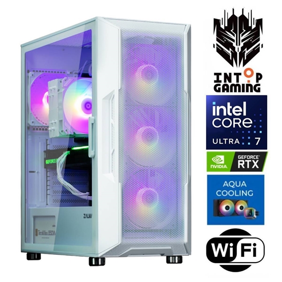 Picture of INTOP AQUA Ultra 7 265KF 16GB DDR5 1TB SSD M.2 NVME RTX5050 8GB WiFi no-OS