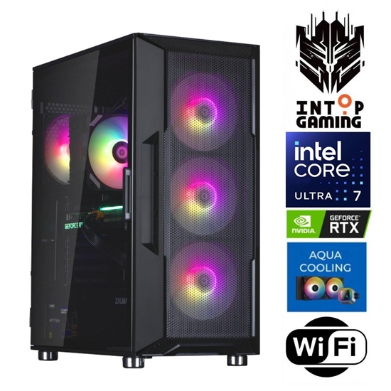 Picture of INTOP AQUA Ultra 7 265KF 16GB DDR5 1TB SSD M.2 NVME RTX5050 8GB WiFi no-OS