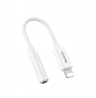 Picture of yesido Kabel Audio YAU44 Lightning-3.5mm Aux Female, 30cm, WHITE / BIAY