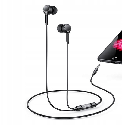 Attēls no yesido Suchawki Dokanaowe YH53 Aux 3.5mm 120cm, BLACK / CZARNY