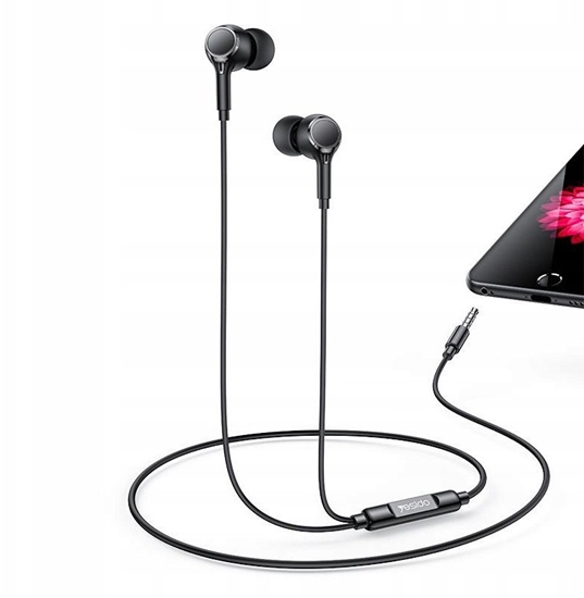 Изображение Suchawki Yesido yesido Suchawki Dokanaowe YH53 Aux 3.5mm 120cm, BLACK / CZARNY