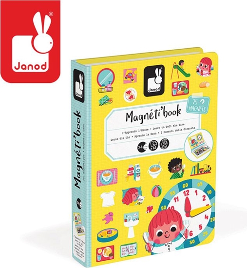 Picture of Janod Magnetyczna ukadanka Ucz si zegarka Magnetibook