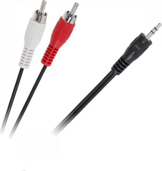 Picture of Kabel Jack 3.5mm - RCA (Cinch) x2 3m czarny (KPO2747-3)