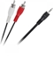Picture of Kabel Jack 3.5mm - RCA (Cinch) x2 3m czarny (KPO2747-3)