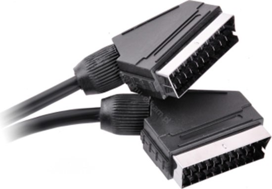 Изображение Kabel Scart - Scart 1.2m czarny (KPO2705-1,2)
