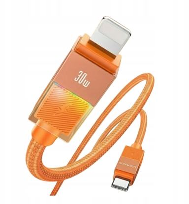 Изображение Kabel USAMS U93 30W USB-C do Lightning   1.2m pomaraczowy