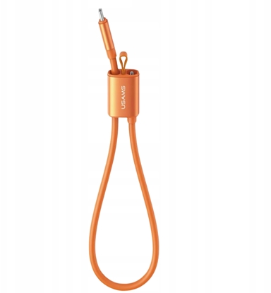 Изображение Kabel USAMS U97 60W USB-C do USB-C       handstrap 30cm pomaraczowy