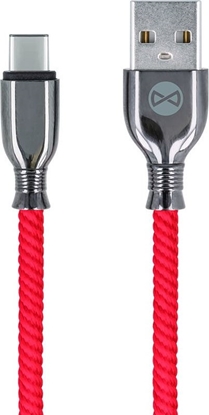Picture of Kabel USB Forever USB-A - USB-C 1 m Czerwony (GSM097162)