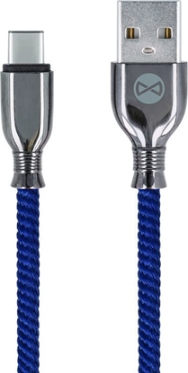Изображение Kabel USB Forever USB-A - USB-C 1 m Granatowy (72760)