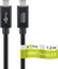 Attēls no Kabel USB Goobay USB-C - USB-C 1.2 m Czarny (74376)